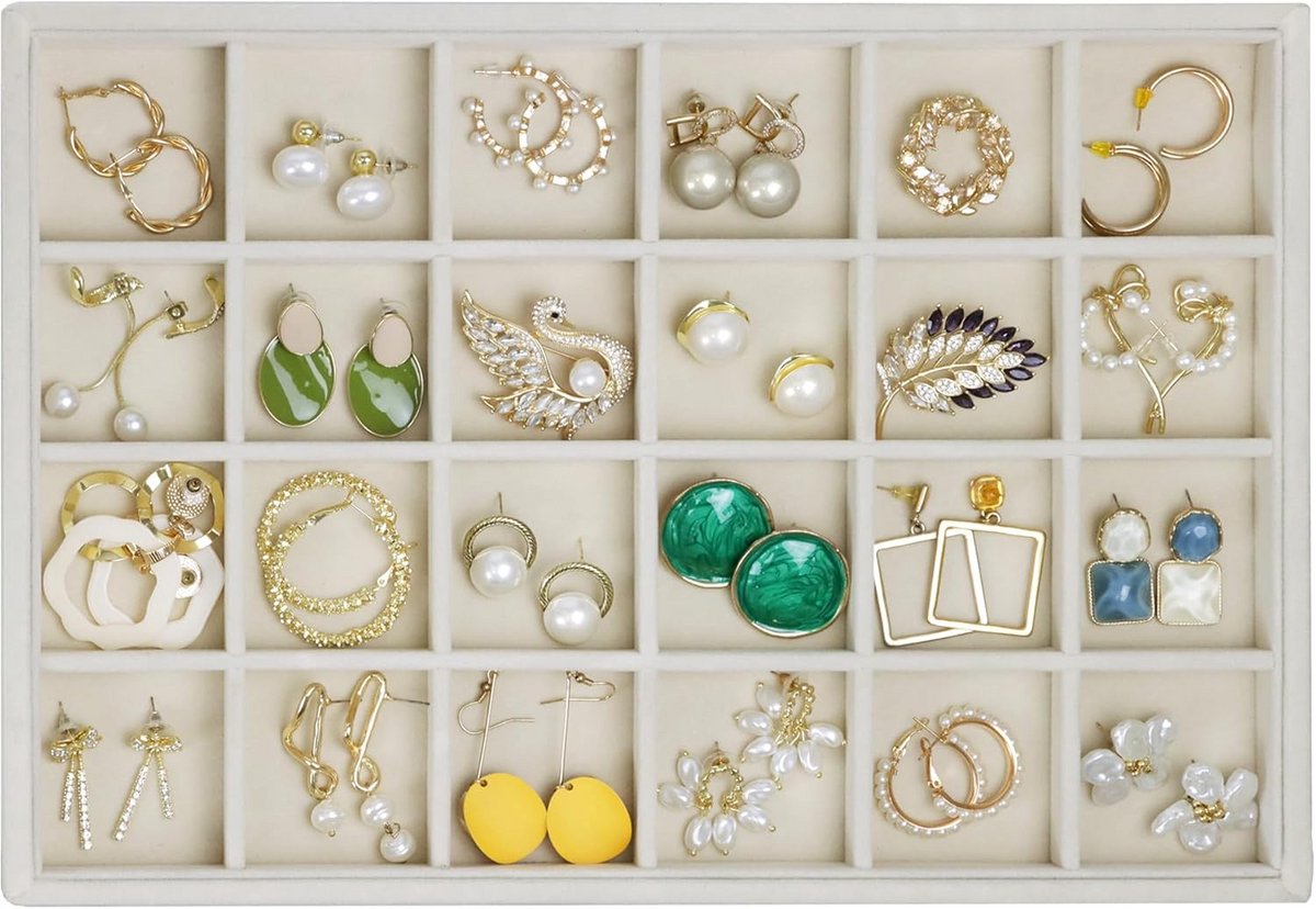 Fluwelen Sieraden Organizer voor Brillen en Accessoires
