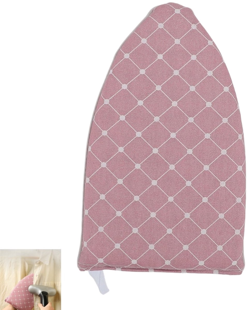 Kledingstomer Strijk handschoenen - Anti-stoom Handschoen -Handstrijkplank - voor kledingstomers, elektrisch strijkijzer - roze+grijs -24×15×3cm
