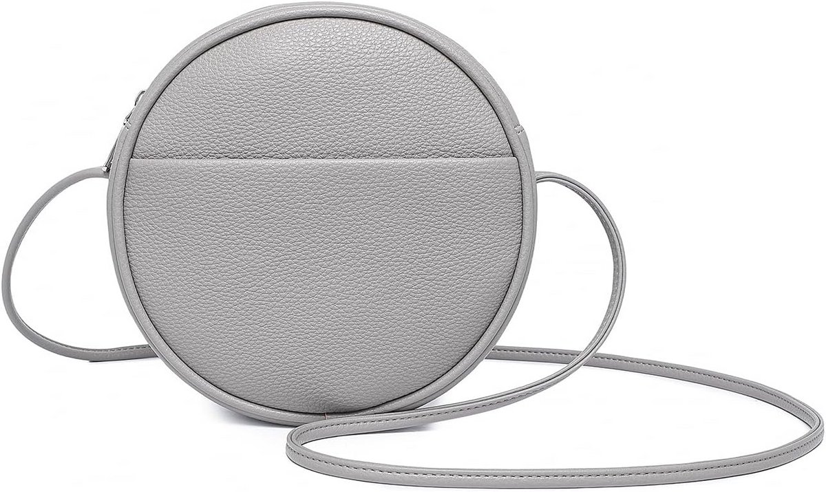 Cirkel Crossbody Tas voor Vrouwen - Verstelbare Schouderband, Nylon Portemonnee met Rits