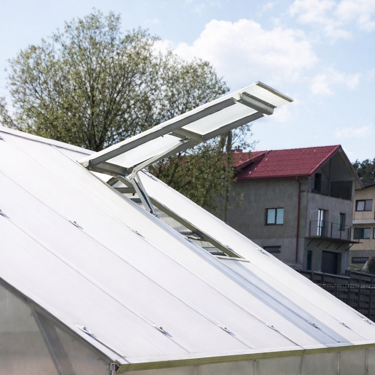 BERNARD Dakraam voor Serre - Automatische Raamopener - Polycarbonaat - Efficiënte Ventilatie - Duurzaam en Gebruiksvriendelijk