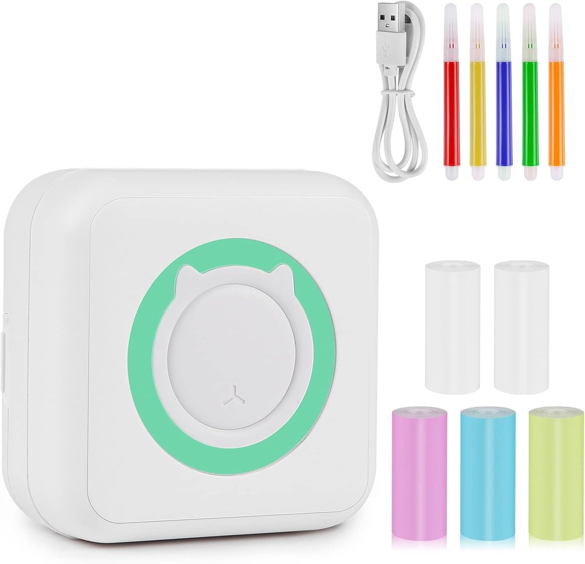 Draagbare Mini Fotoprinter - Draadloze Thermische Bluetooth Printer voor Smartphone