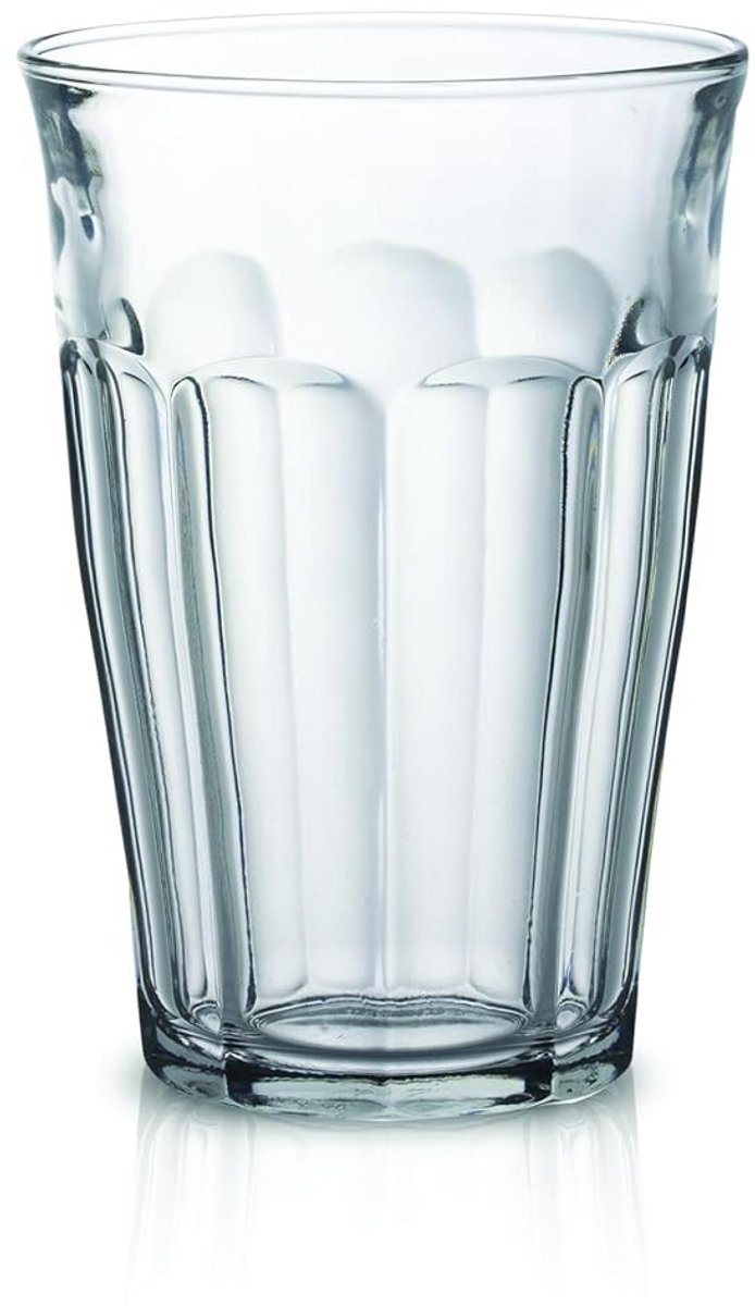 Hoogwaardige 360cc Glazen Set van 6 - Perfect voor Vaatwasser en Magnetron