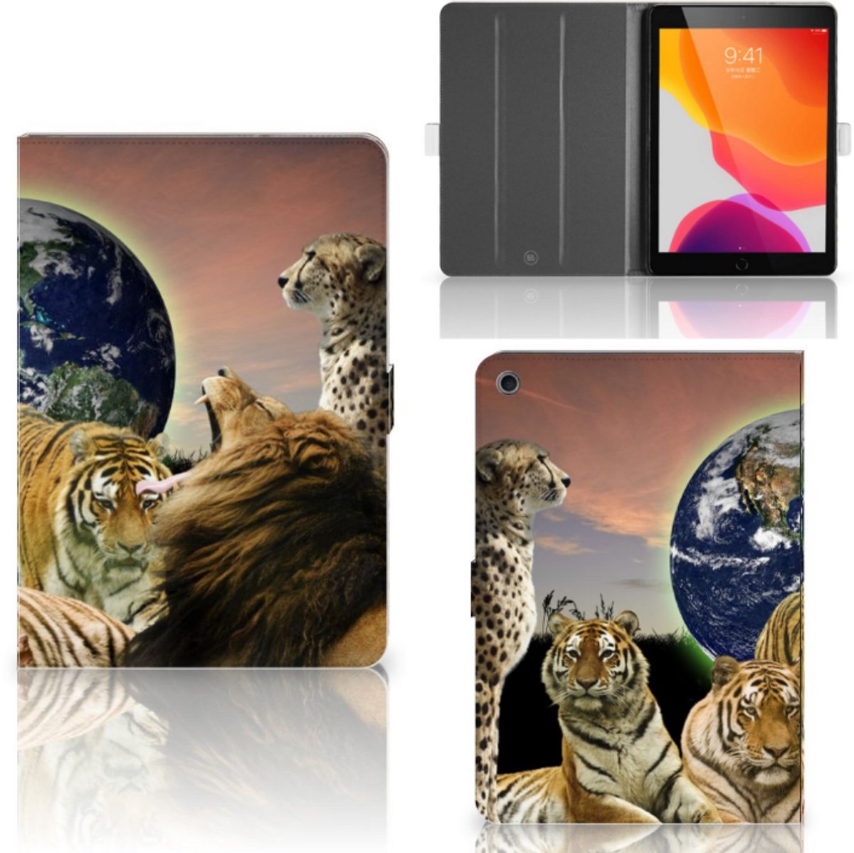 iPad 10.2 2019 | iPad 10.2 2020 | 10.2 2021 Flip Case Roofdieren