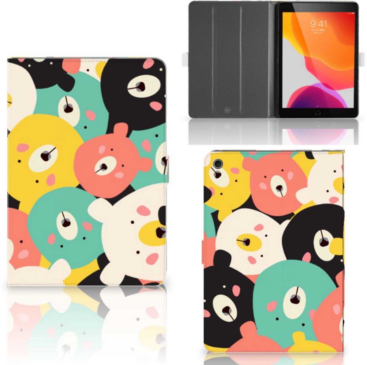 iPad 10.2 2019 | iPad 10.2 2020 | 10.2 2021 Hippe Tablet Hoes Bears