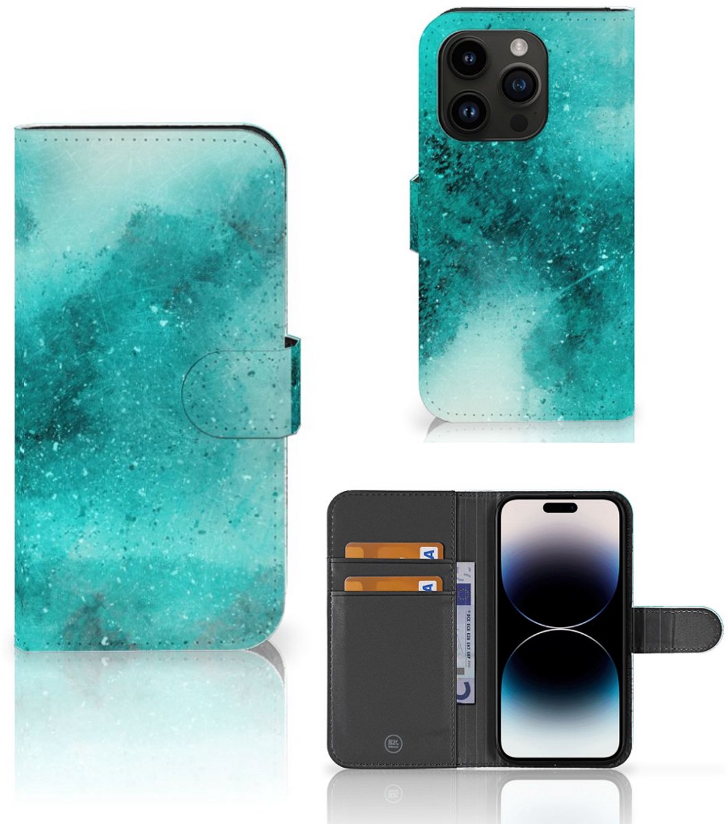 Hoesje iPhone 15 Pro Painting Blue