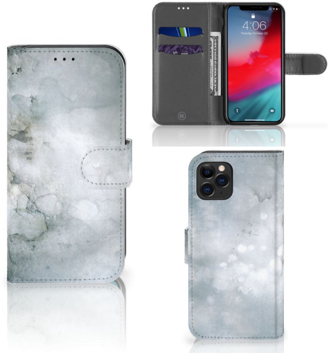 Hoesje Apple iPhone 11 Pro Painting Grey