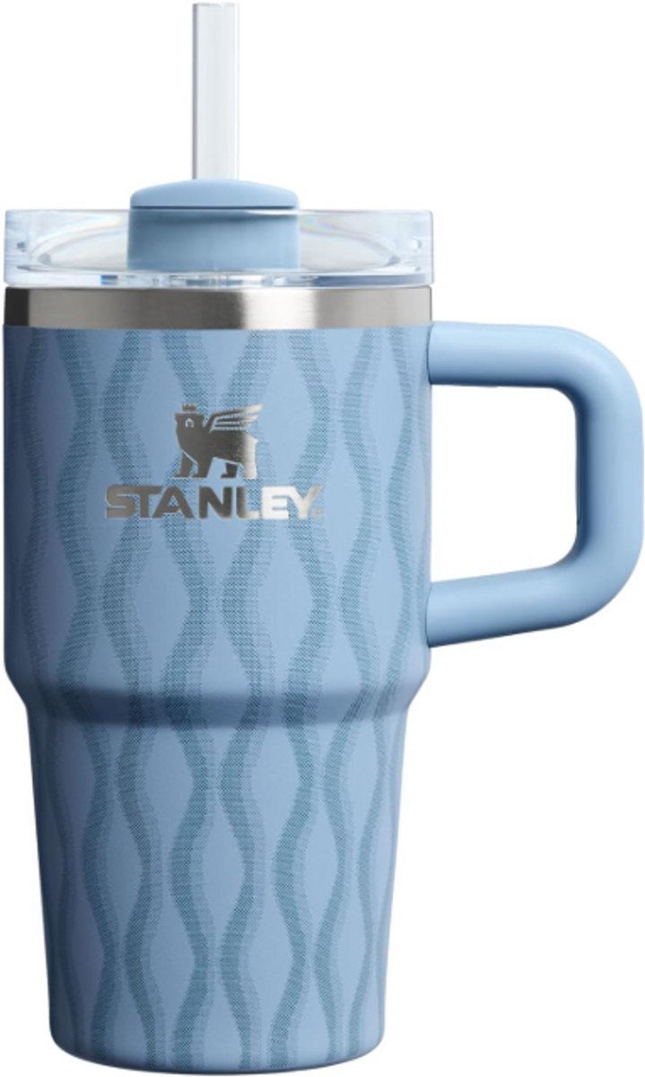 STANLEY Quencher H2.0 Tumbler 20 oz – Blue Drift | RVS Drinkbeker met Handvat & Rietje | Reisbeker | Cup Holder Compatibel | Geïsoleerd & BPA-Vrij