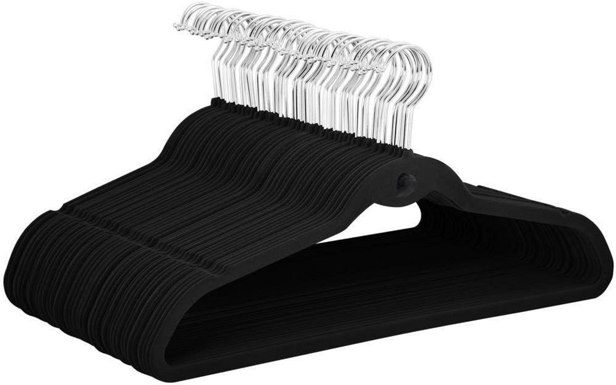Ruimtebesparende fluwelen hangers 100 stuks - Antislip en draaibare kledinghangers