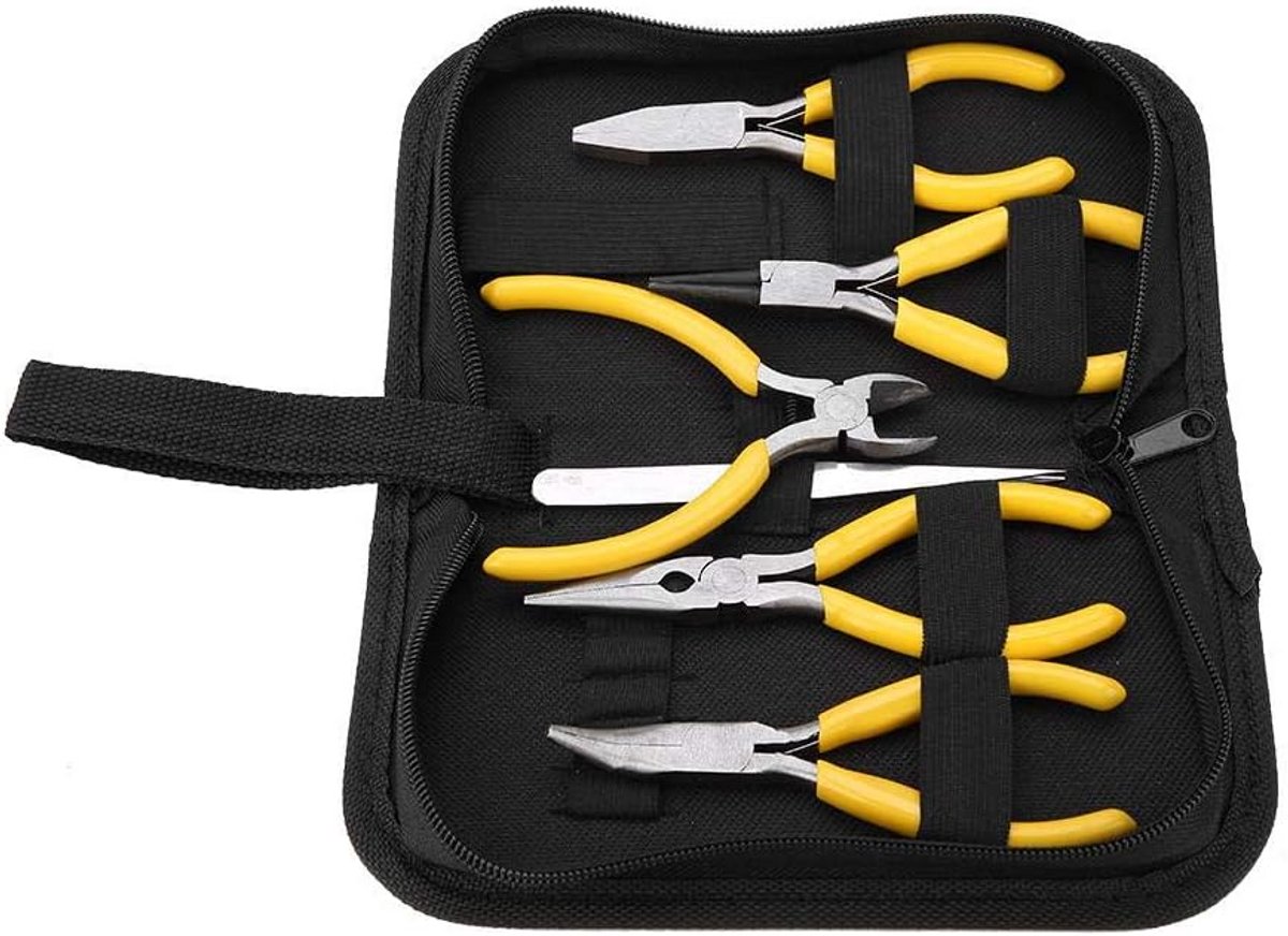 5-delige professionele punttangenset voor sieraden maken en repareren