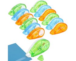 Pack van 12 Dubbelzijdige Plakbandrollers voor Scrapbooking en Kartonnage