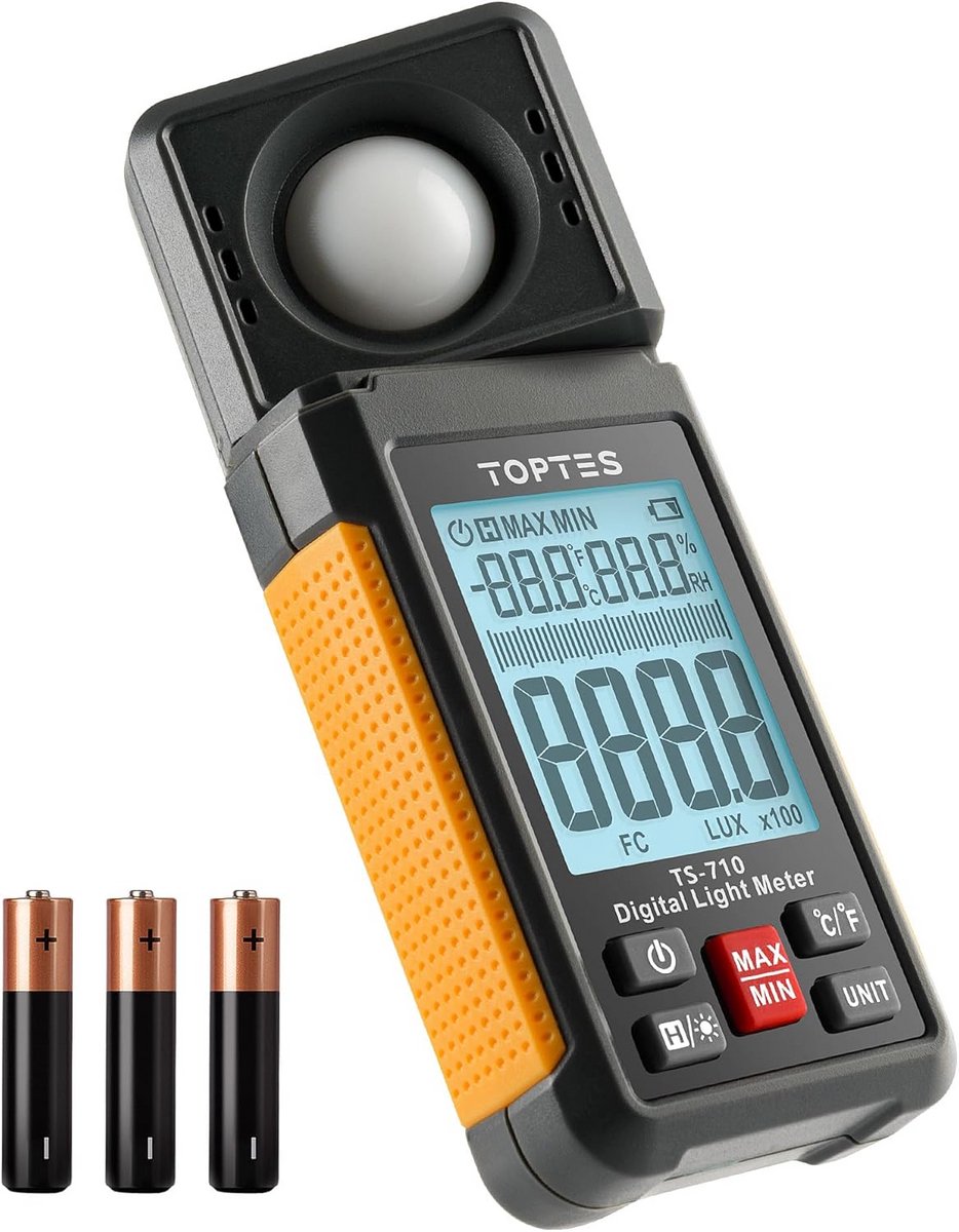 Digitale Luxmeter voor Nauwkeurige Lichtmetingen tot 200.000 Lux