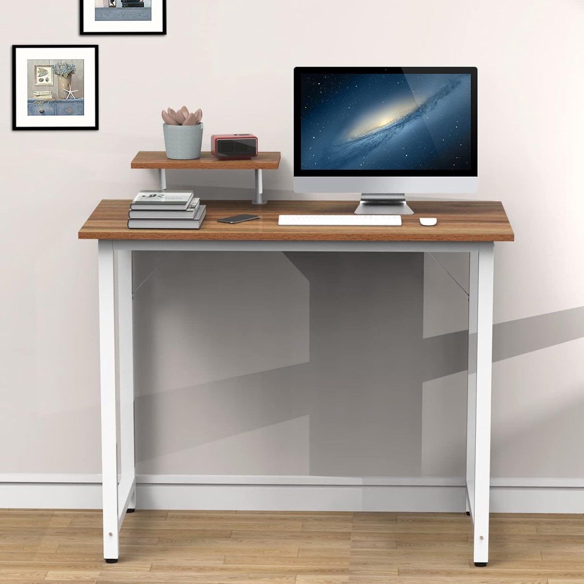 Computerbureau met standaard - Eenvoudige werktafel voor kantoor en woonkamer