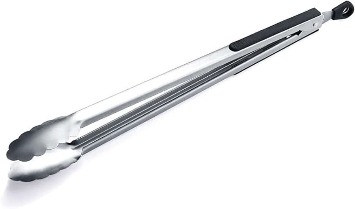 Extra lange grilltang voor barbecue met vergrendeling en antislip handvat