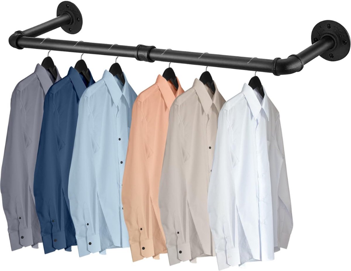 CLVP® Kledingstangen voor aan de Muur - Kledingrek - Kledingroede
