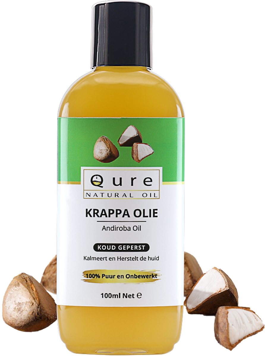 Krappa Olie – Andiroba Olie 100ml | Biologisch | 100% Puur & Onbewerkt | Huidolie en Haarolie
