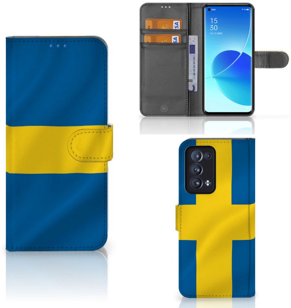 OPPO Reno 6 Pro Plus 5G Bookstyle Case Zweden