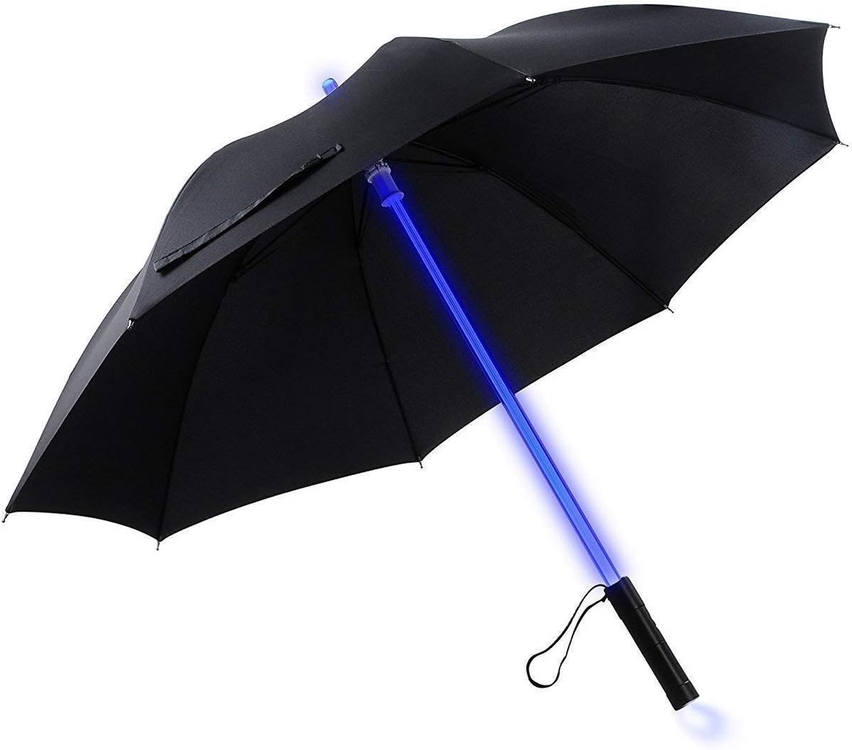LED Paraplu met Lichtzwaard en Zaklamp - 7 Kleuren