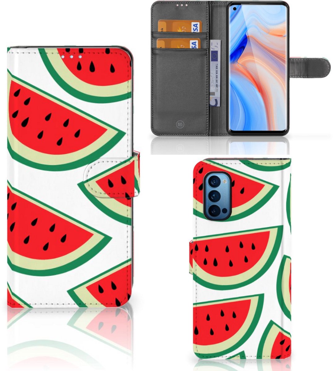 OPPO Reno 4 Pro 5G Book Cover Watermelons