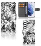 Coque Samsung Galaxy S22 Wallet Book Case Skulls Angel