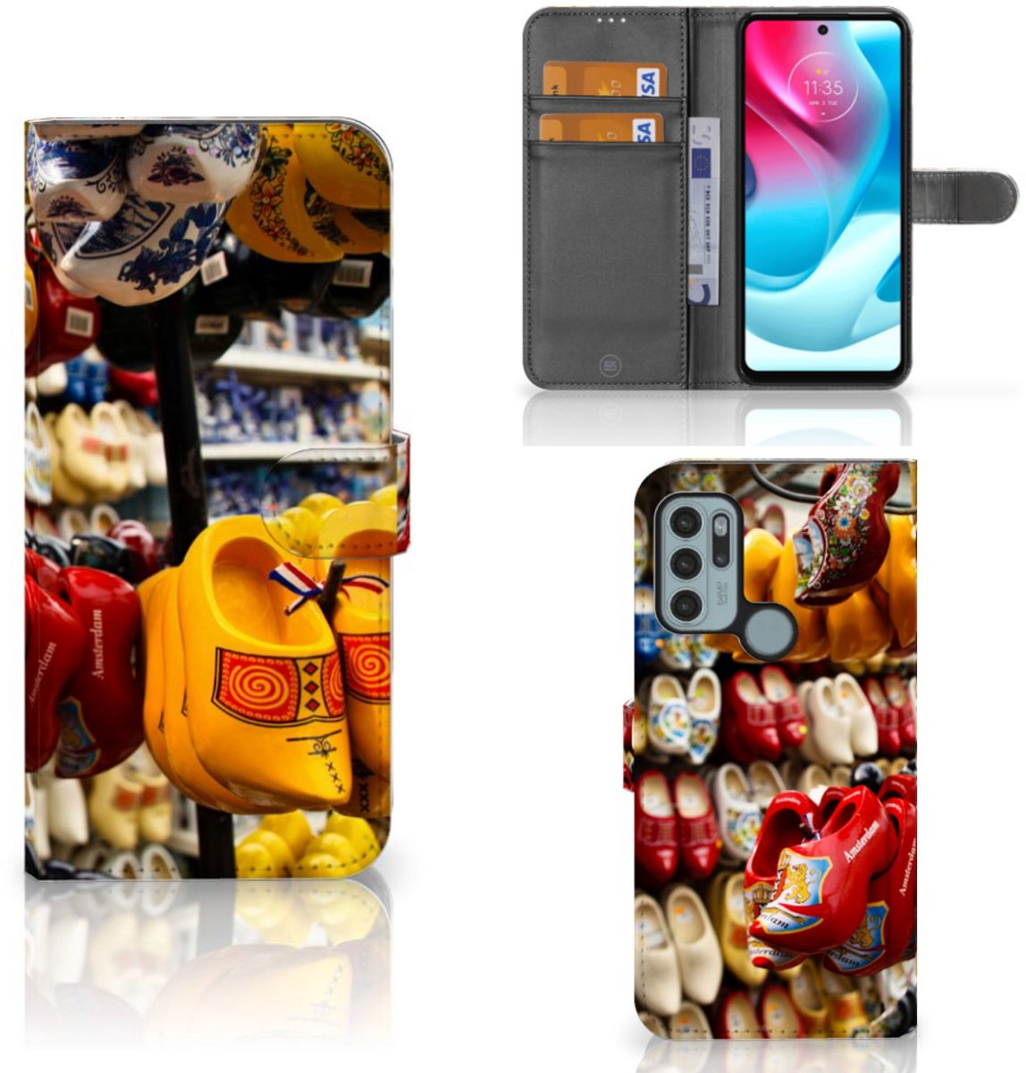 Motorola Moto G60s Flip Cover Klompen