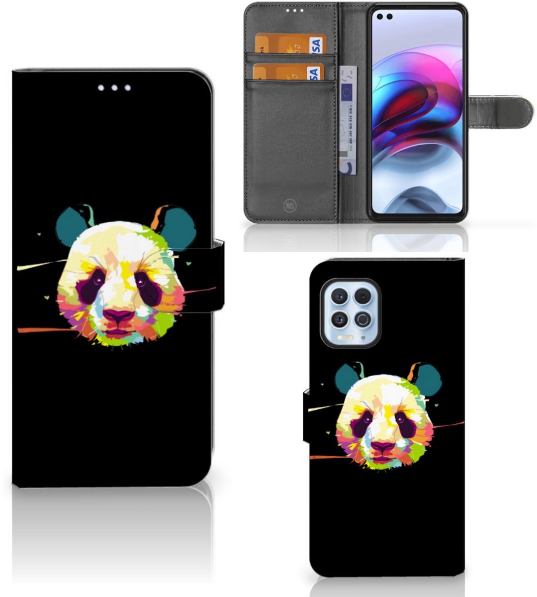 Motorola Moto G100 Leuk Hoesje Panda Color