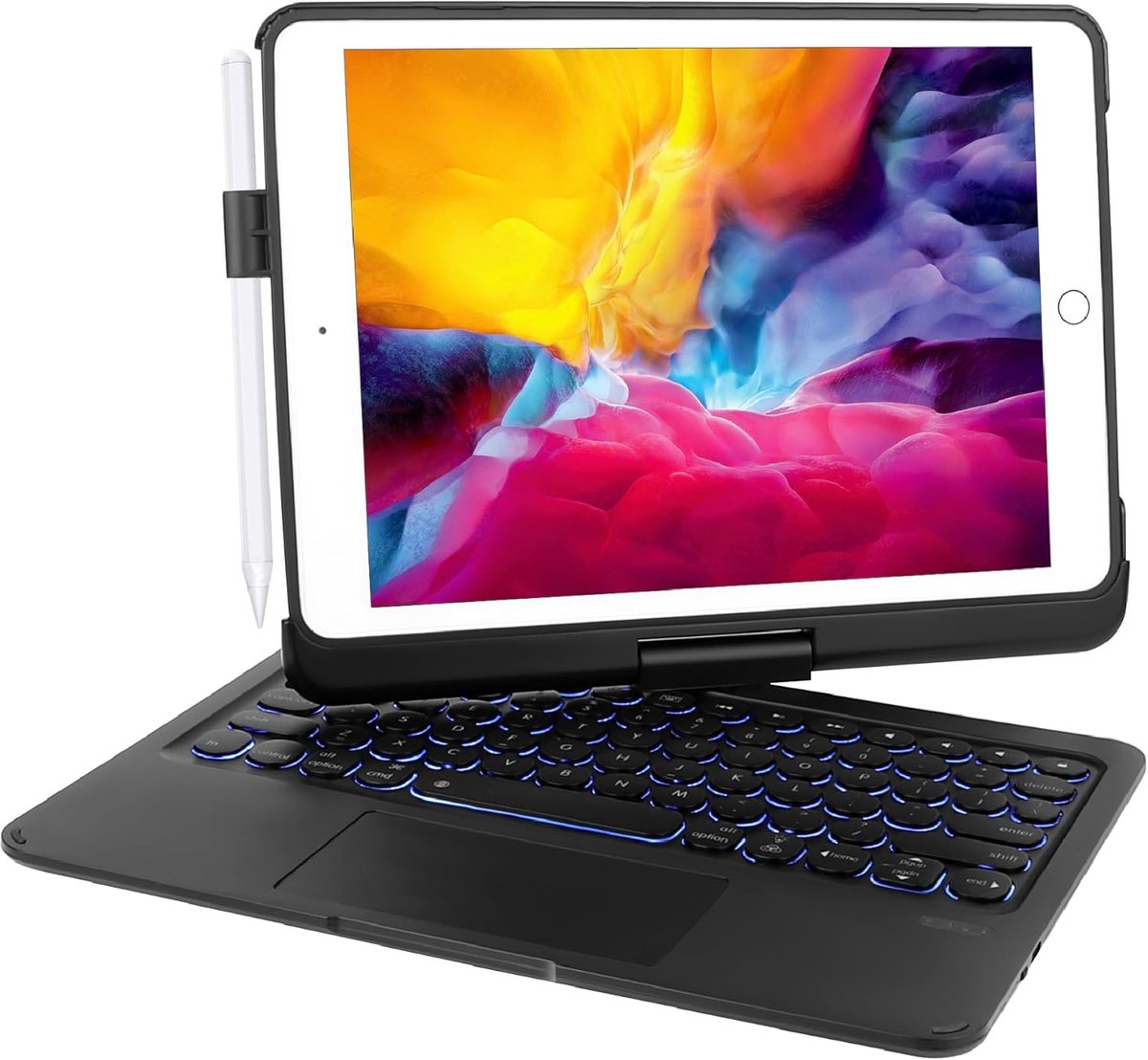 Beschermhoes voor iPad Pro 9,7 inch met Draadloos Bluetooth-Toetsenbord en Touchpad