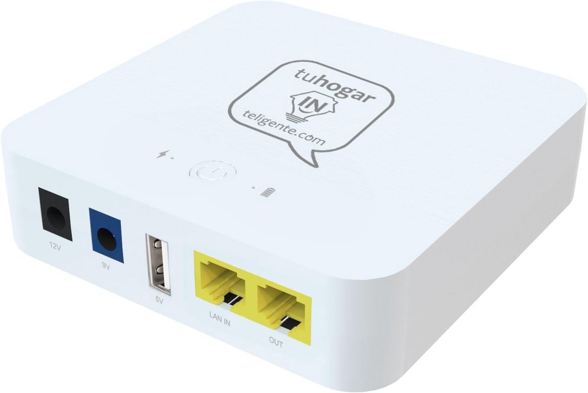 Mini UPS AC-DC met hoge capaciteit voor routers, camera's en alarmen