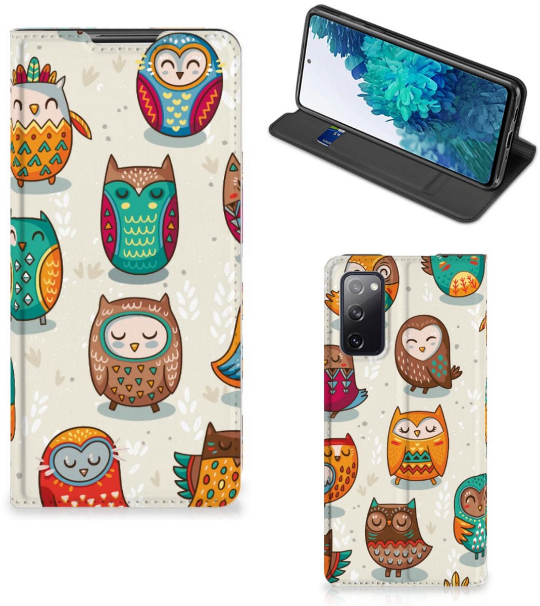 Samsung Galaxy S20 FE Hoesje maken Vrolijke Uilen