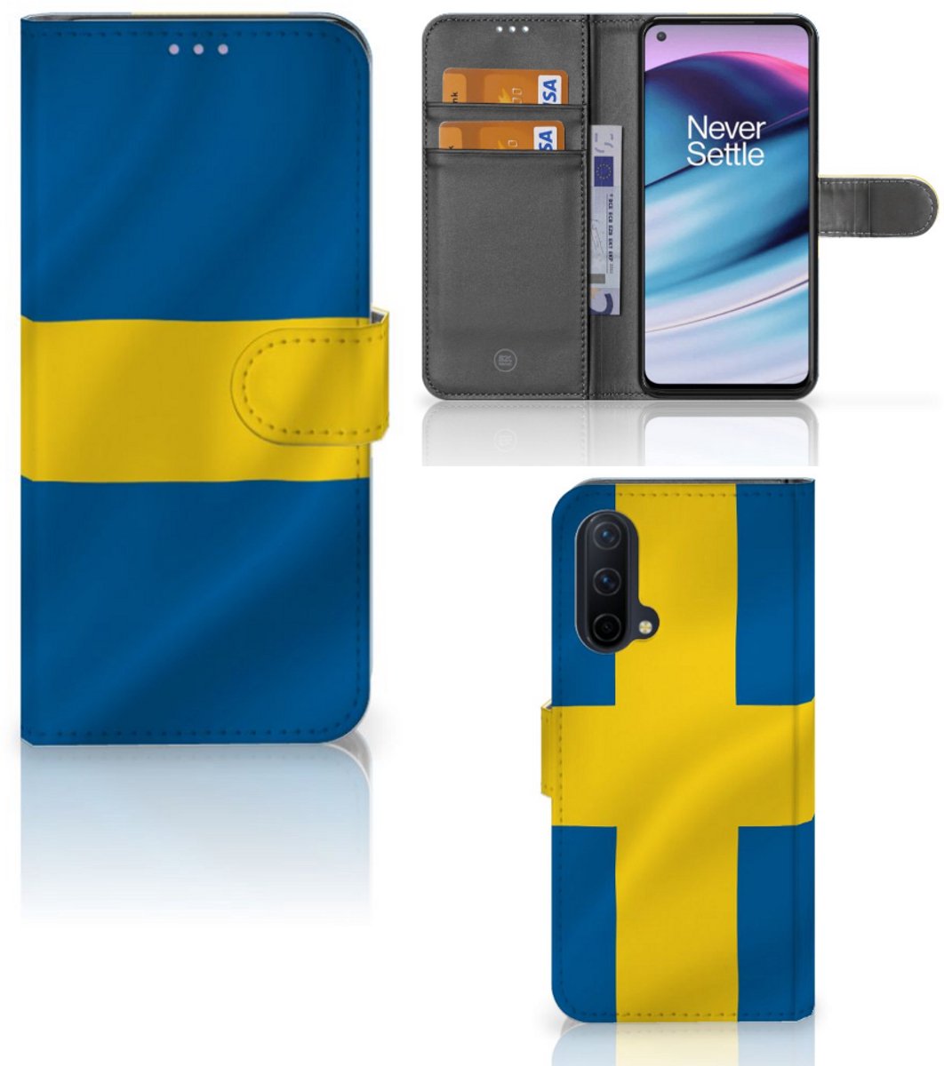 Boekhoesje voor OnePlus Nord CE 5G Bookstyle Case Zweden