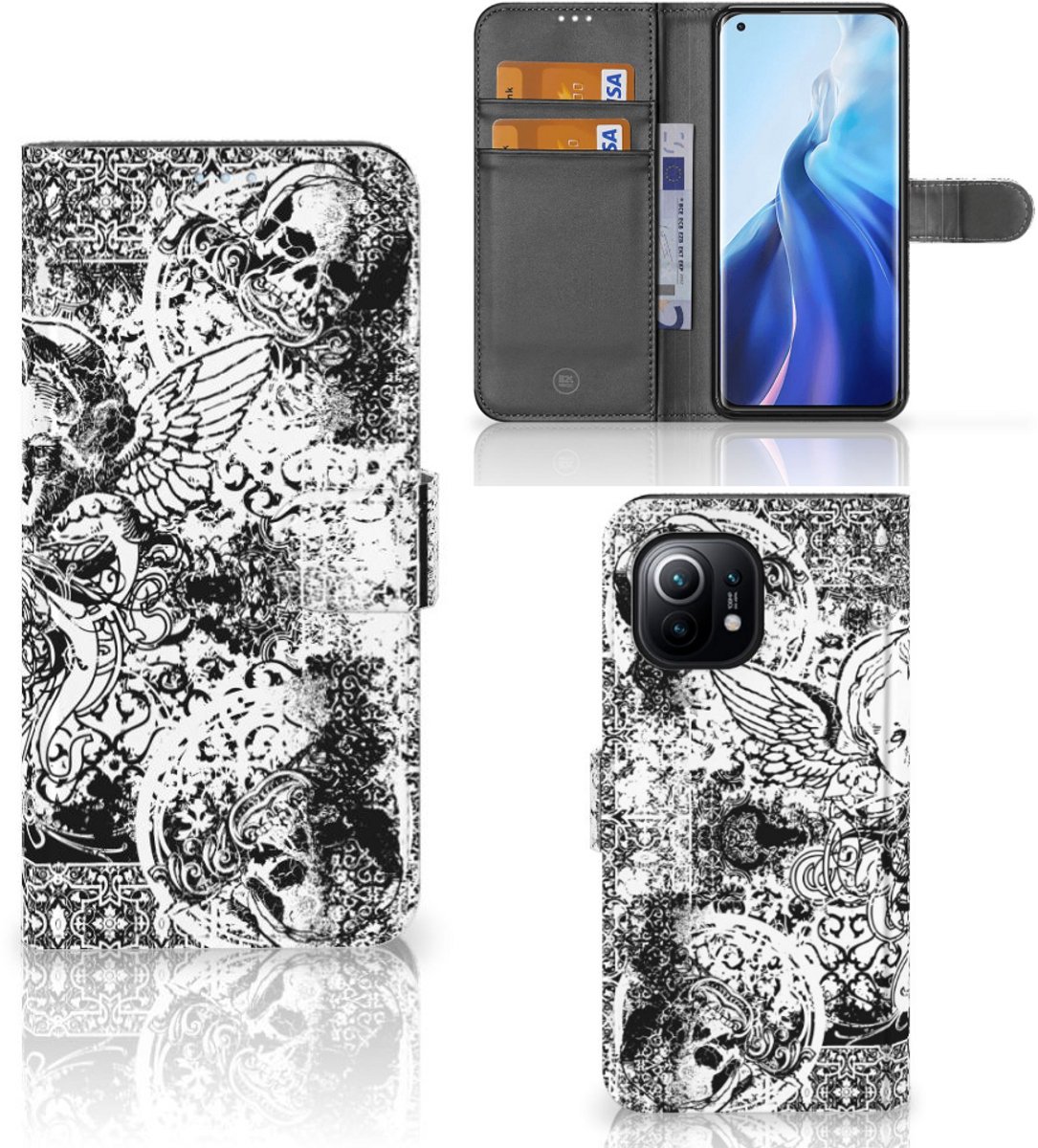 Telefoonhoesje met Naam Xiaomi Mi 11 Skulls Angel