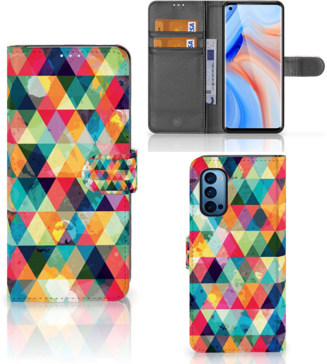 OPPO Reno 4 Pro 5G Telefoon Hoesje Geruit