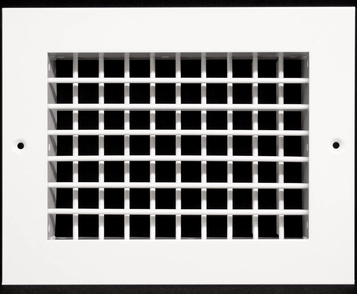 Aluminium Dubbele Doorbuiging Luchttoevoer HVAC Diffuser 12 inch - Verstelbare Ventilatie met Volledige Controle
