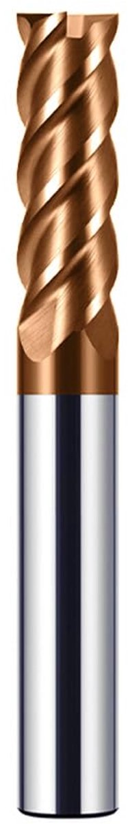 Hardmetaal Frees 8mm, 4 Tanden CNC Frees voor Staal, Metaal, Hout, Acryl en Kunststof