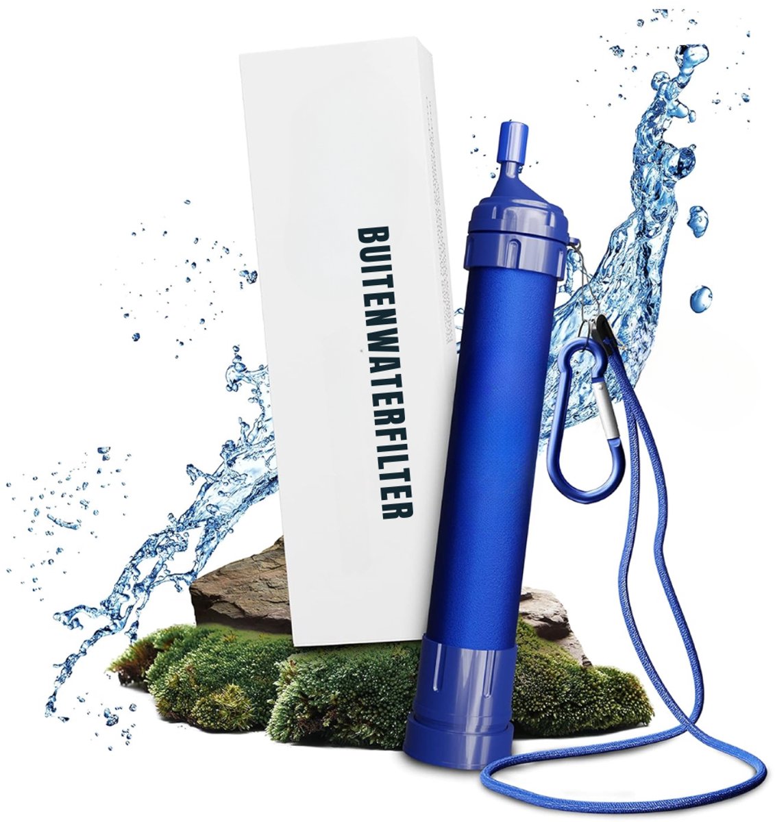 DYNA® Waterfilter noodpakket - Waterfilter - Blauw - 19cm x 3cm x 3cm