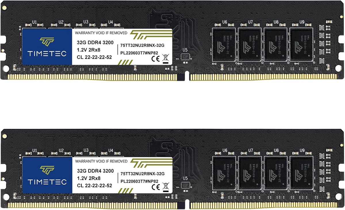 64GB DDR4 3200 MHz RAM Geheugen Upgrade