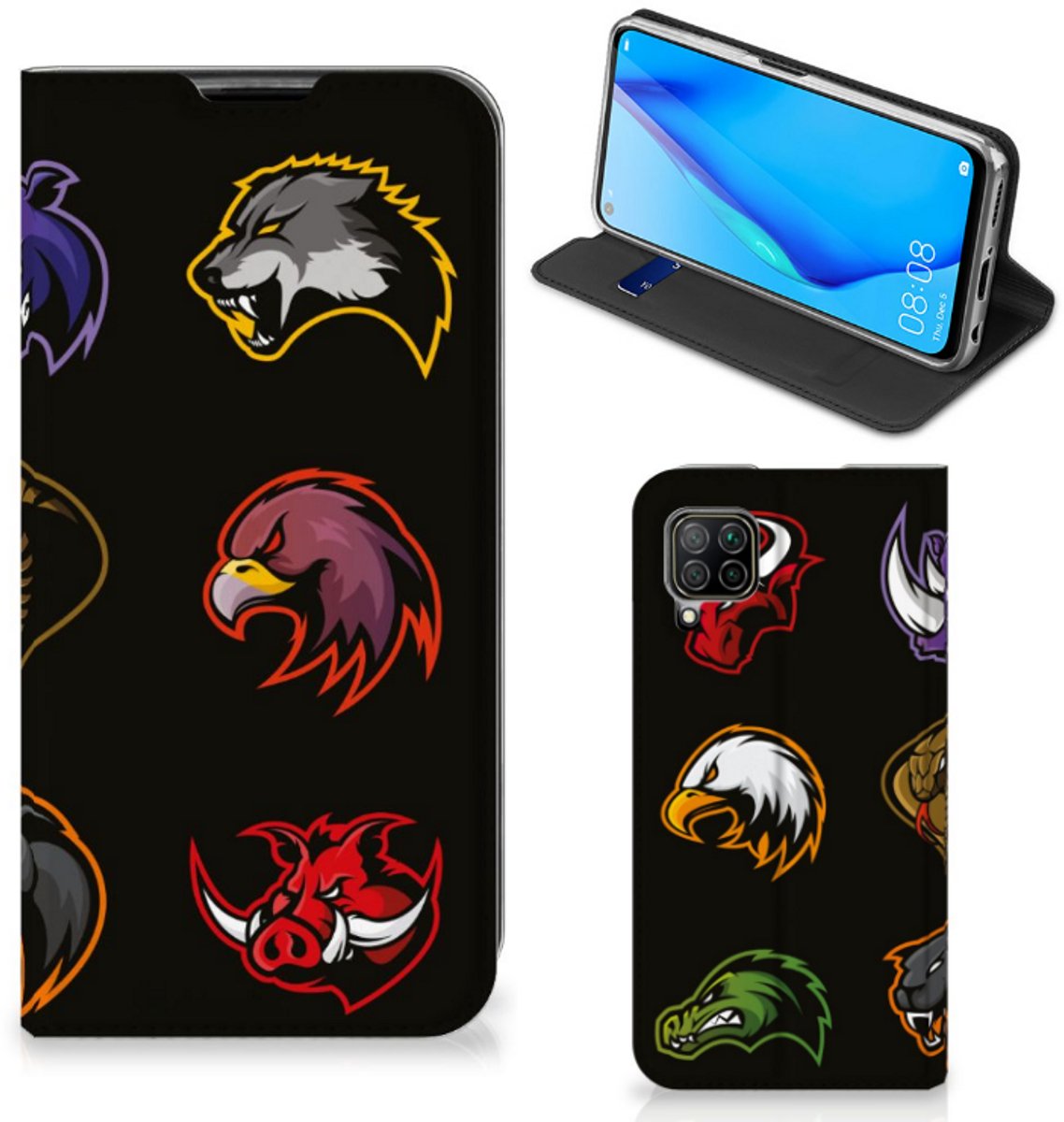 Huawei P40 Lite Magnet Case Cartoon