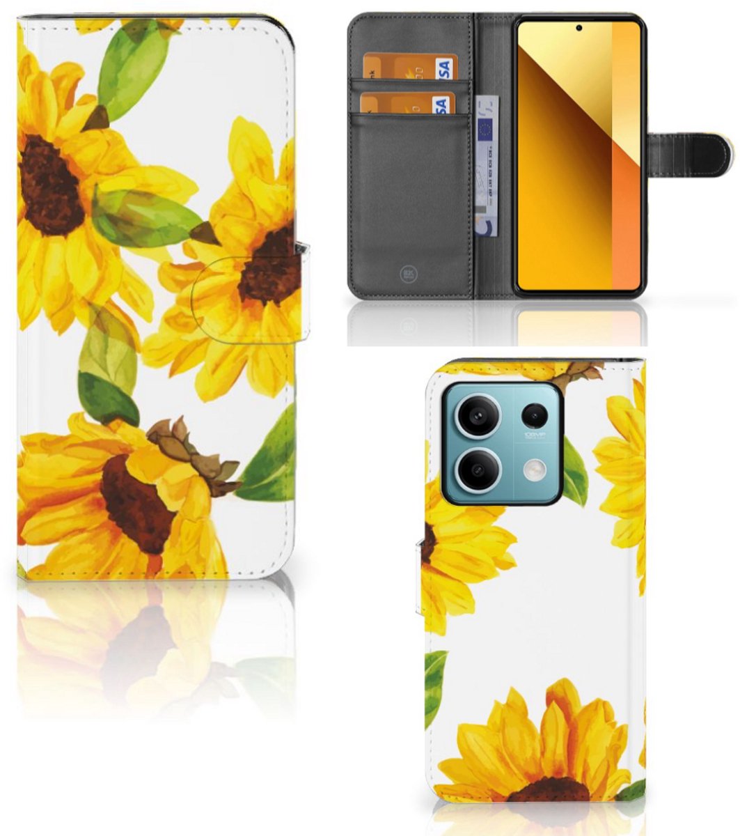 Hoesje voor Xiaomi Redmi Note 13 5G Zonnebloemen