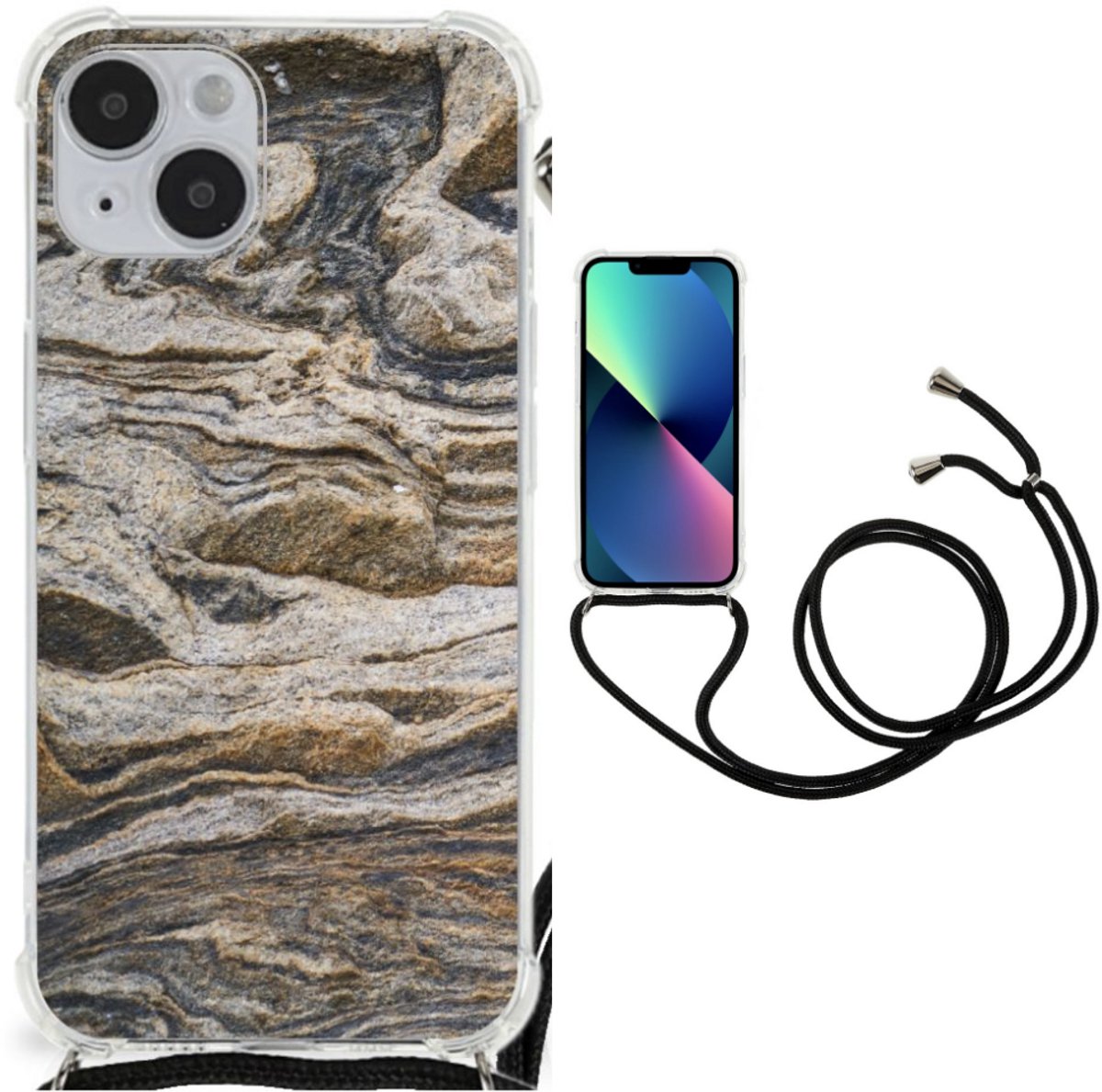 iPhone 14 Plus Anti-Shock Hoesje Steen