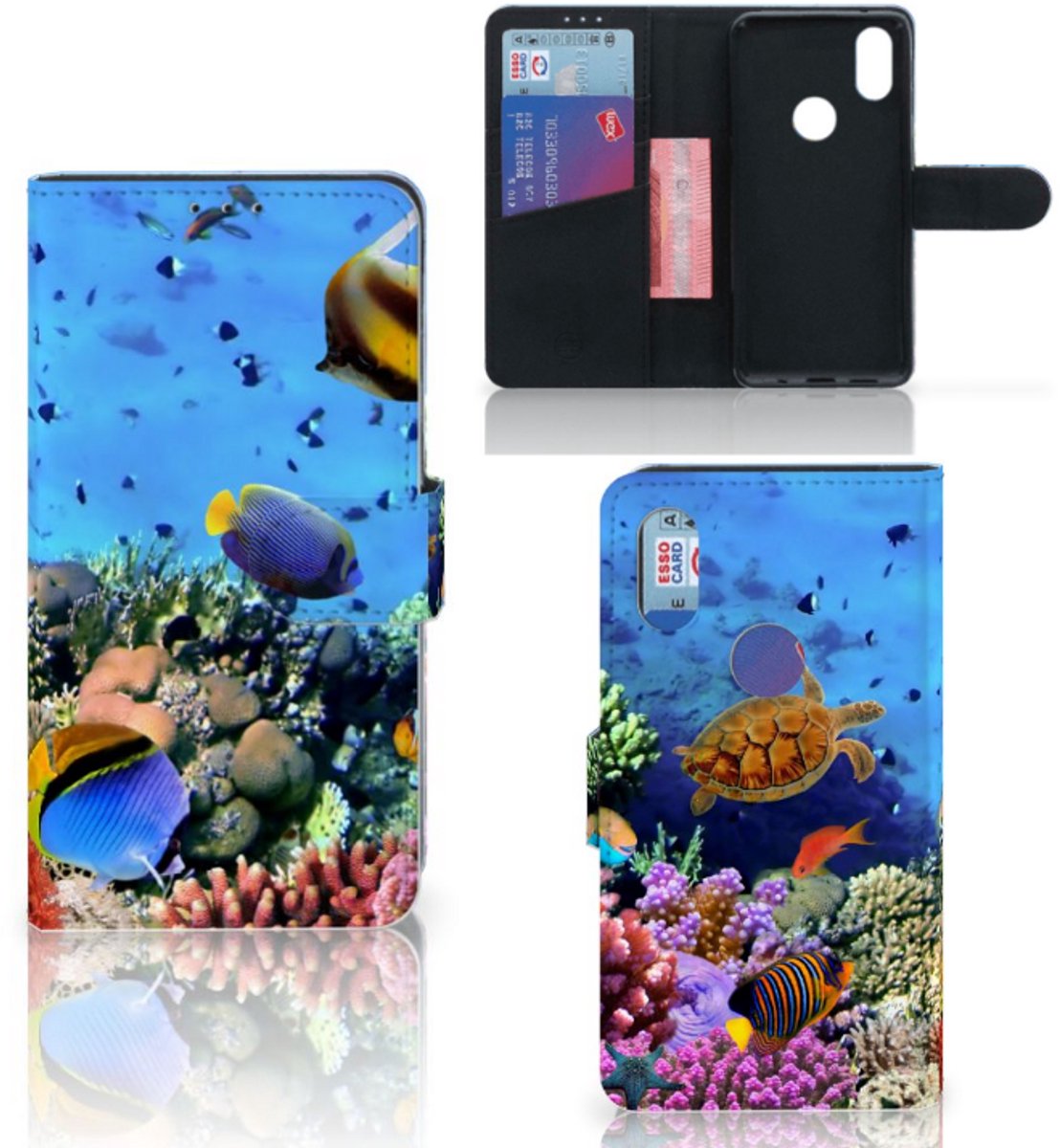 Xiaomi Mi Mix 2s Telefoonhoesje met Pasjes Vissen