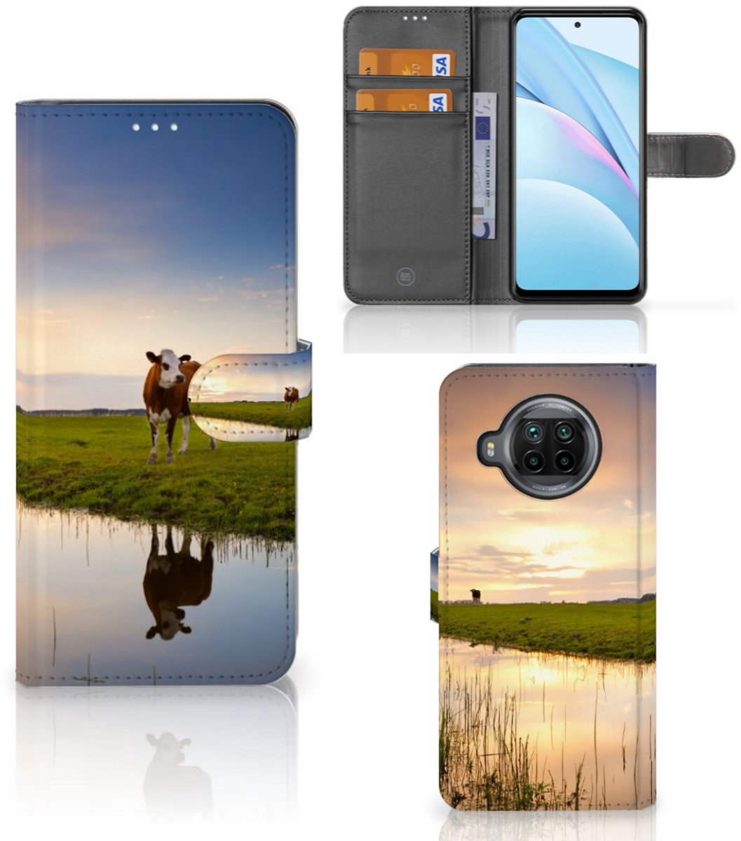 Xiaomi Mi 10T Lite Telefoonhoesje met Pasjes Koe