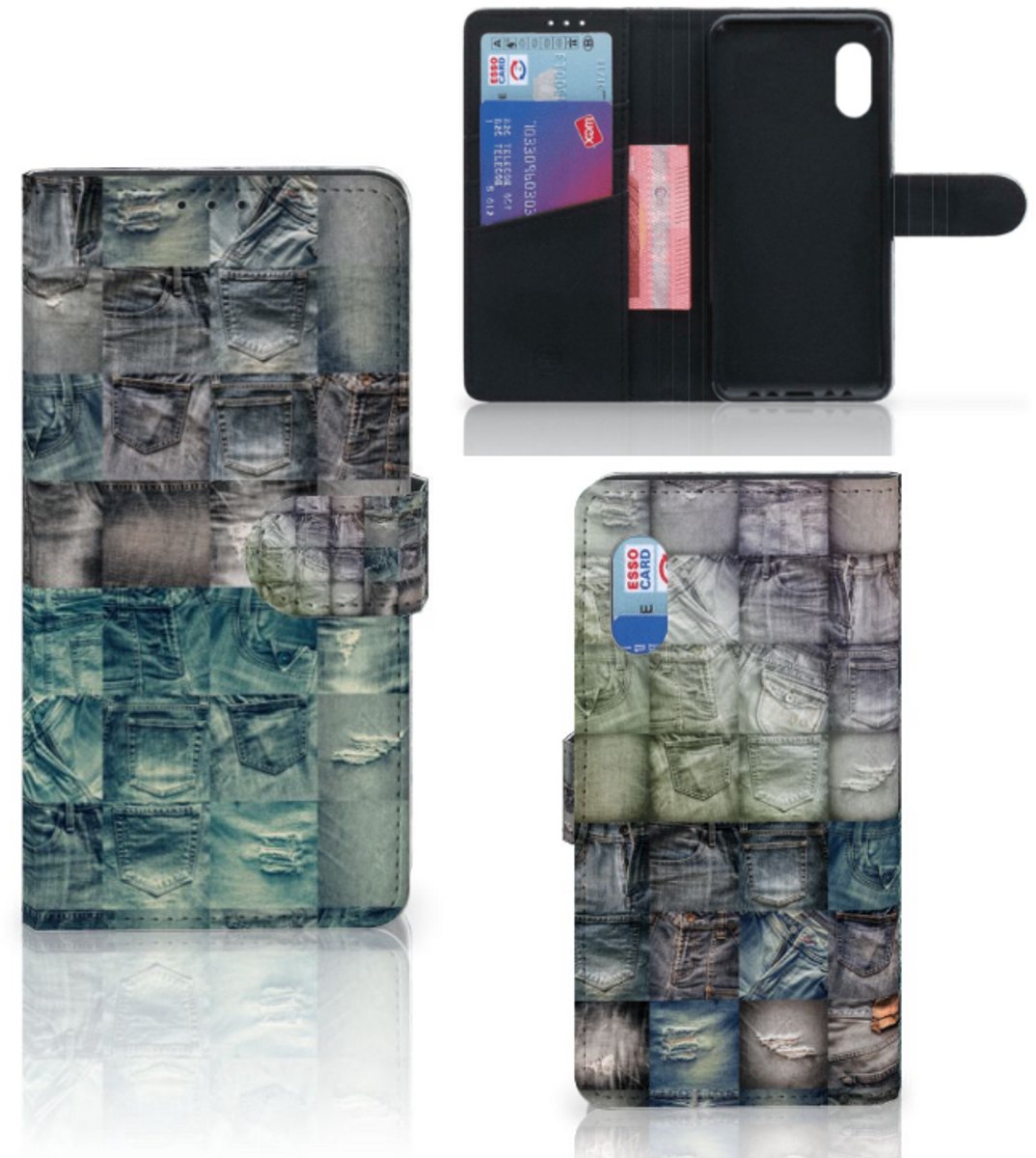 Wallet Case met Pasjes Samsung Xcover Pro Spijkerbroeken