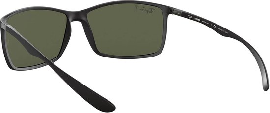 Ray-Ban Heren Liteforce zonnebril, zwart (montuur: zwart glas: gepolariseerd groen 601s9a), L (Fabrikant maat: 62) EU, Zwart (frame: zwart glas: gepolariseerd groen 601s9a) — afbeelding 3