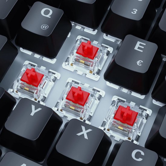 Sharkoon Skiller SGK50 S3 Gaming Keyboard, Black, RGB, Gateron Red, 75% Layout van Merkloos — afbeelding 4