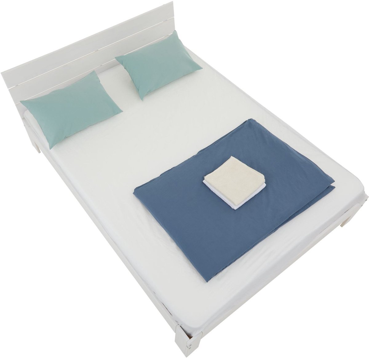 IDIMEX Massief houten bed THOMAS 140x190 cm, wit grenen