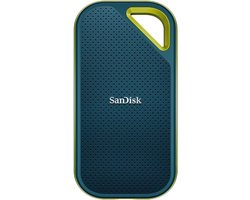 SanDisk Extreme PRO Portable SSD Draagbare Schijven 2 TB (NVMe Solid State-Prestaties, 2,5 Inch, Lees-/schrijfsnelheden Van 2000 MB/s, Water- En Stofbestendigheid, AES-Hardwareversleuteling) Monterey