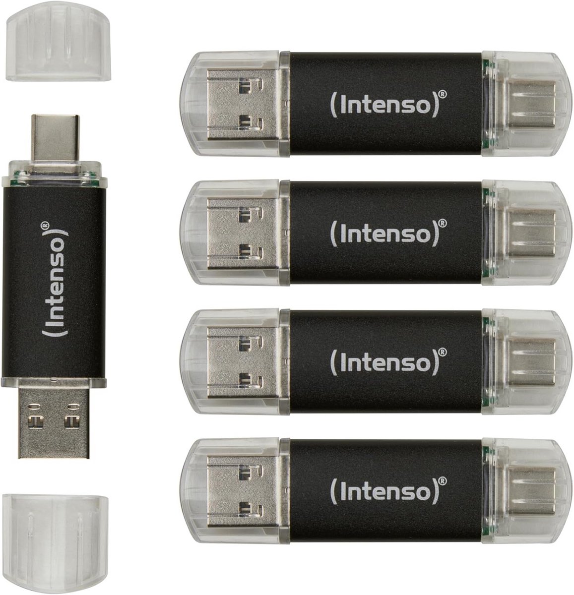 Set van 5 USB-sticks met USB-C en USB-A, 32 GB Opslag