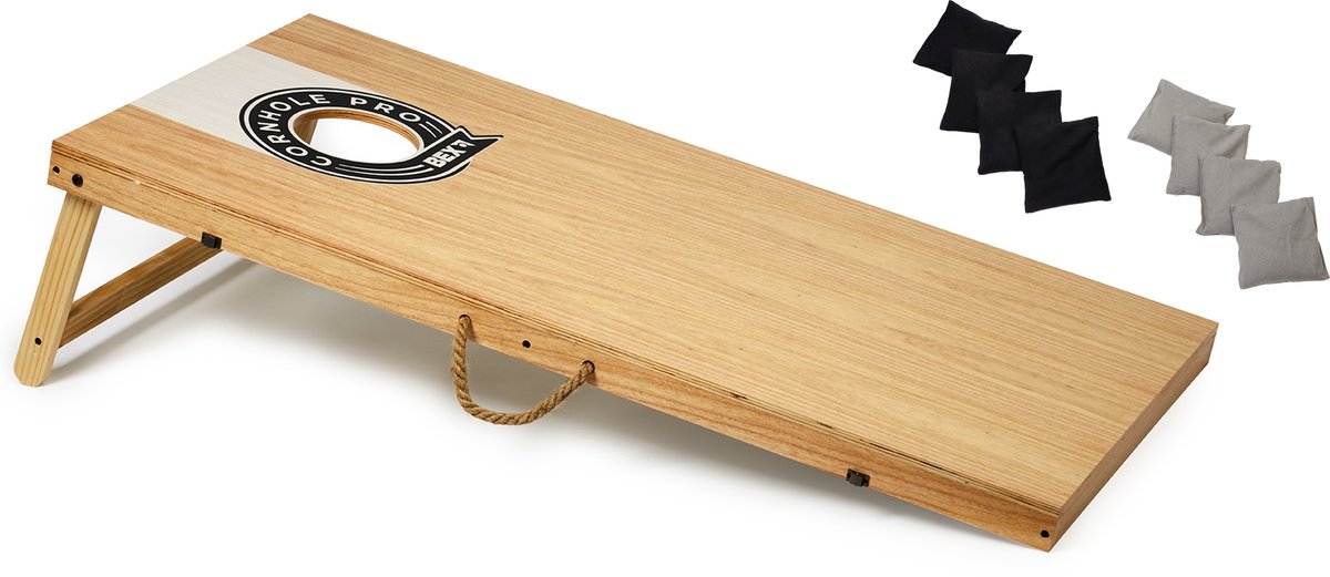 Bex Cornhole Pro – Amerikaans Werpspel – Bean Bag Spel – Wedstrijdformaat Cornhole Set Met Speelbord (120x60x8 cm) – Inclusief 8 Pittenzakken – Vanaf 8 Jaar — afbeelding 3
