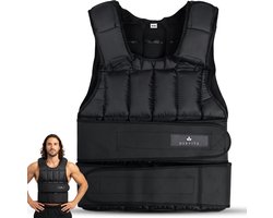 Hervita Gewichtsvest 10 KG - Verstelbaar Gewicht - Gewicht Gelijkmatig Verdeeld - Verdikte Schouder Vulling - Weighted Vest - Trainingsvest Heren / Dames - Gewichtsvesten