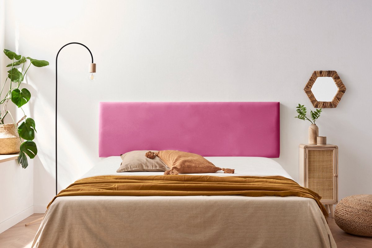 Moonia Hoofdbord - Kunstleer - Minimalistisch - Lichtgrijs - Duurzaam en Hoogwaardig - 50 cm Hoogte
