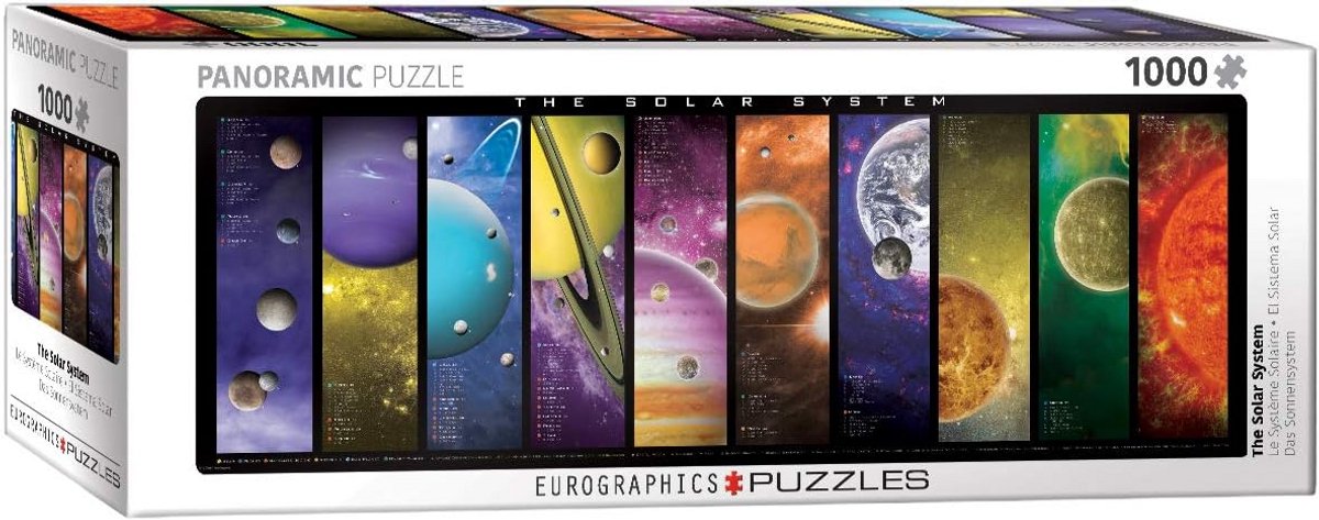 Panoramisch Legpuzzel 1000 Stukjes Zonnestelsel Educatief